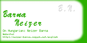 barna neizer business card